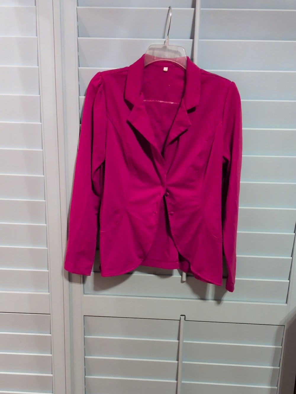 Source Unknown Bright Fuchsia Women's Blazer Jacket